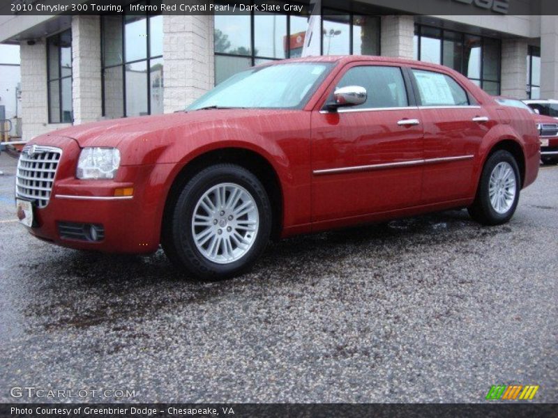 Inferno Red Crystal Pearl / Dark Slate Gray 2010 Chrysler 300 Touring