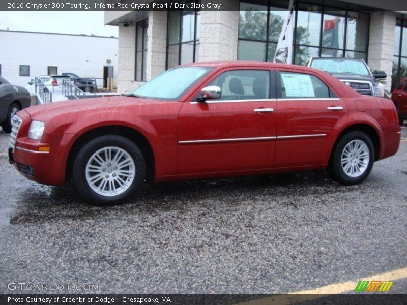 Inferno Red Crystal Pearl / Dark Slate Gray 2010 Chrysler 300 Touring