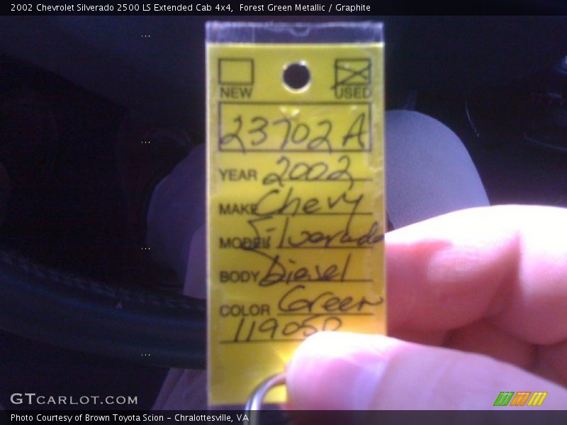 Forest Green Metallic / Graphite 2002 Chevrolet Silverado 2500 LS Extended Cab 4x4