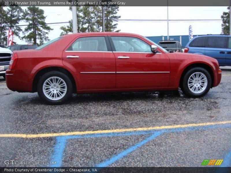 Inferno Red Crystal Pearl / Dark Slate Gray 2010 Chrysler 300 Touring