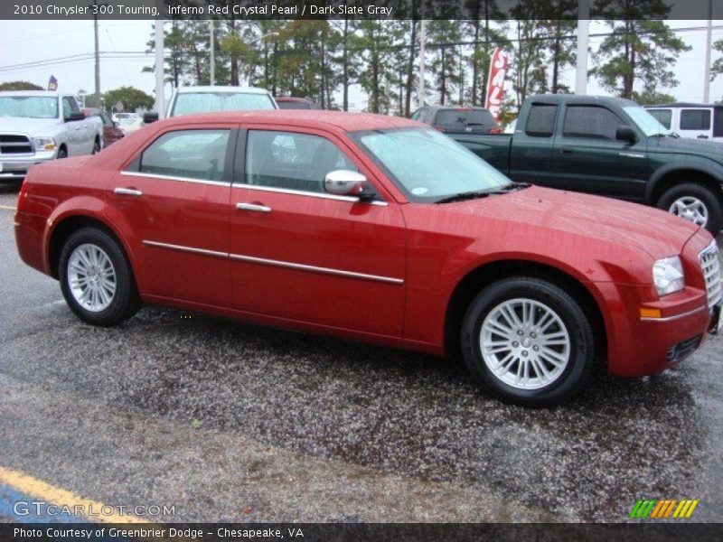 Inferno Red Crystal Pearl / Dark Slate Gray 2010 Chrysler 300 Touring