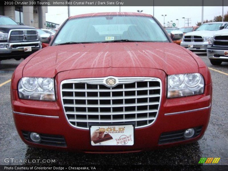 Inferno Red Crystal Pearl / Dark Slate Gray 2010 Chrysler 300 Touring