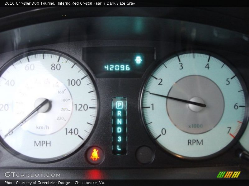 Inferno Red Crystal Pearl / Dark Slate Gray 2010 Chrysler 300 Touring