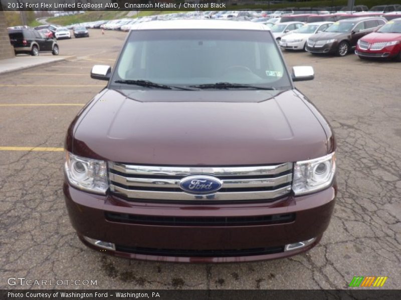 Cinnamon Metallic / Charcoal Black 2012 Ford Flex Limited EcoBoost AWD