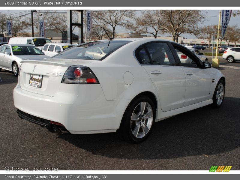 White Hot / Onyx/Red 2009 Pontiac G8 GT
