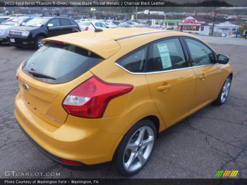 2012 Focus Titanium 5-Door Yellow Blaze Tricoat Metallic