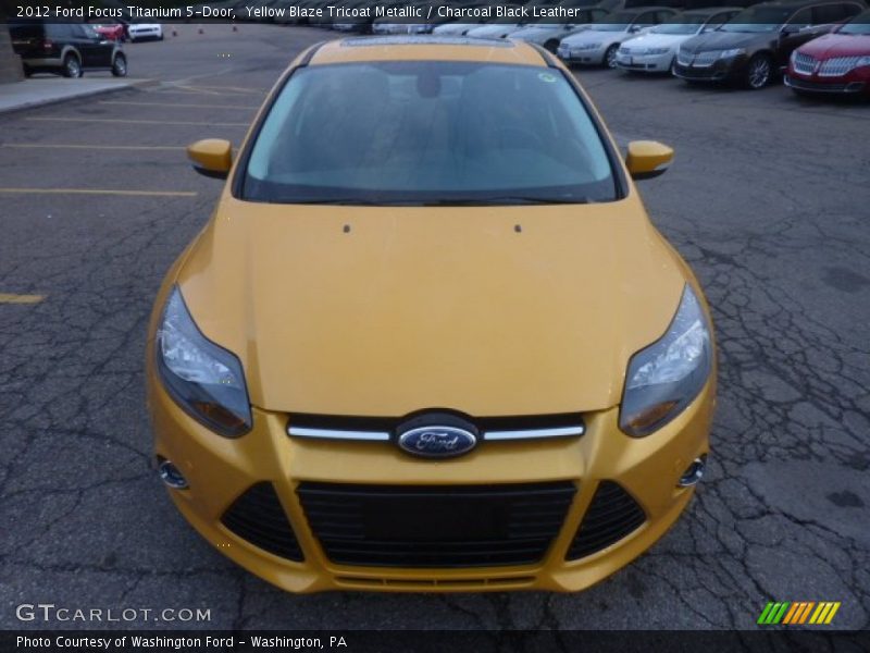  2012 Focus Titanium 5-Door Yellow Blaze Tricoat Metallic