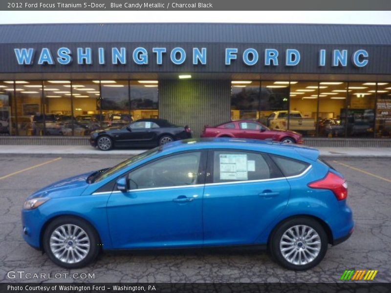 Blue Candy Metallic / Charcoal Black 2012 Ford Focus Titanium 5-Door