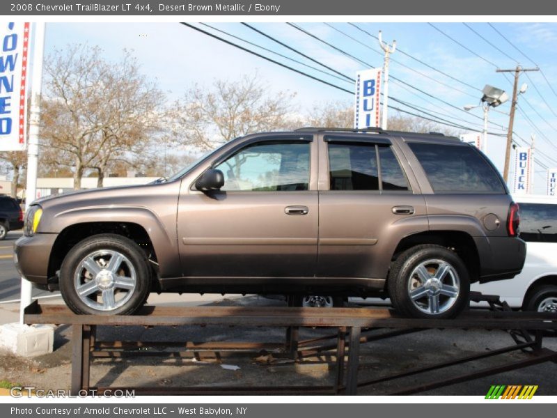 Desert Brown Metallic / Ebony 2008 Chevrolet TrailBlazer LT 4x4