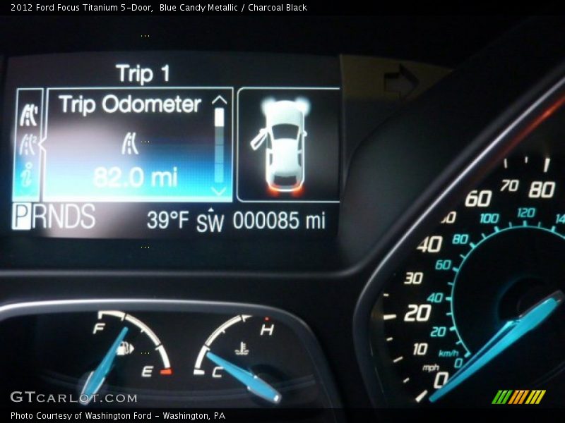 Blue Candy Metallic / Charcoal Black 2012 Ford Focus Titanium 5-Door