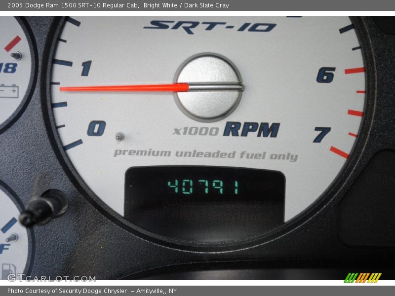 Bright White / Dark Slate Gray 2005 Dodge Ram 1500 SRT-10 Regular Cab