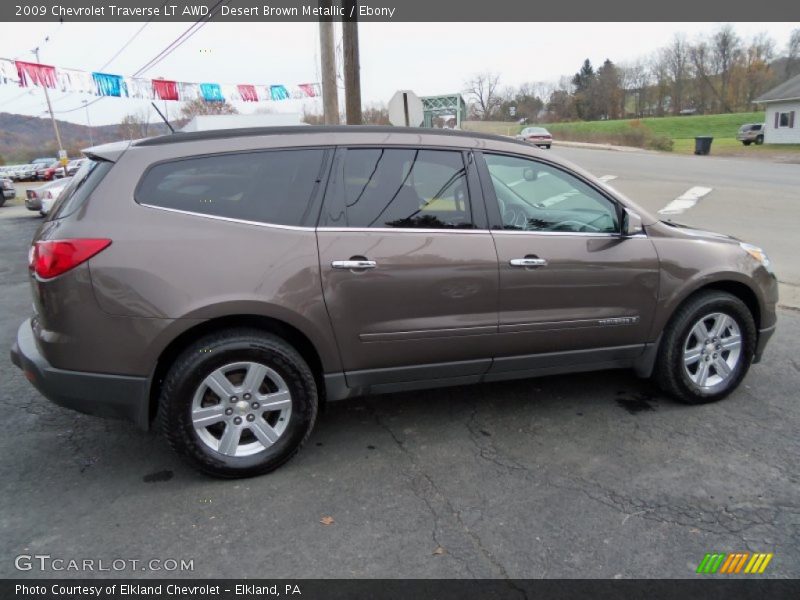 Desert Brown Metallic / Ebony 2009 Chevrolet Traverse LT AWD