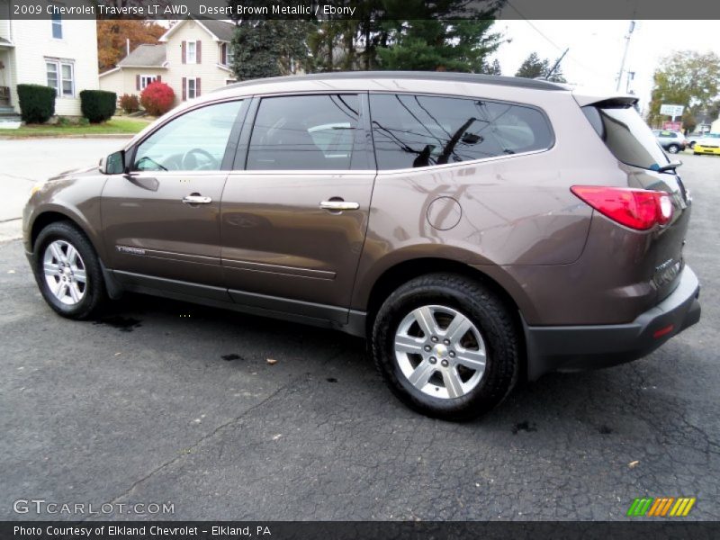 Desert Brown Metallic / Ebony 2009 Chevrolet Traverse LT AWD