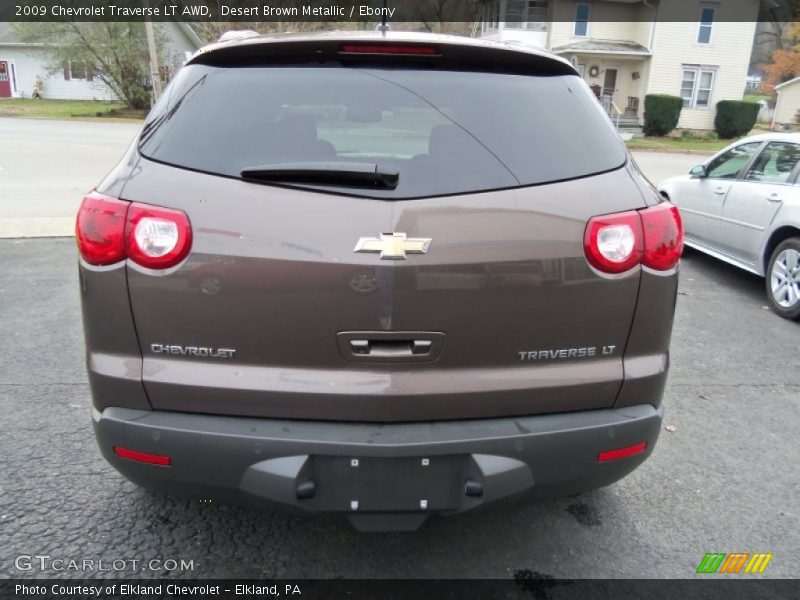 Desert Brown Metallic / Ebony 2009 Chevrolet Traverse LT AWD