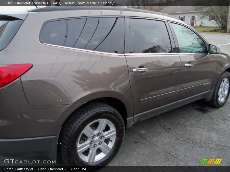 Desert Brown Metallic / Ebony 2009 Chevrolet Traverse LT AWD