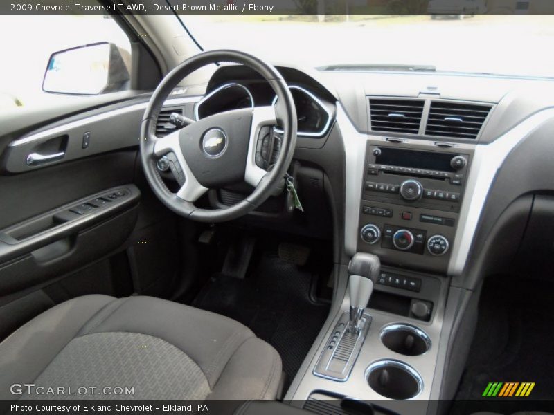 Desert Brown Metallic / Ebony 2009 Chevrolet Traverse LT AWD