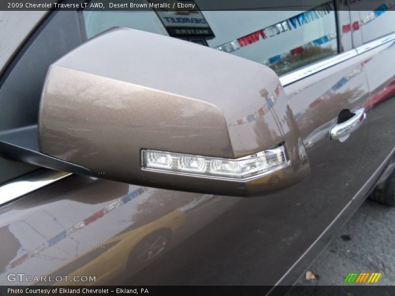 Desert Brown Metallic / Ebony 2009 Chevrolet Traverse LT AWD