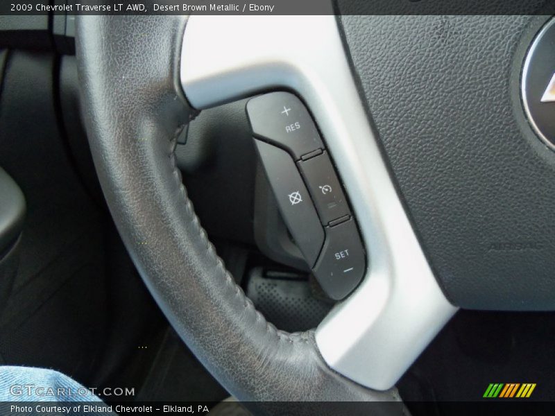 Desert Brown Metallic / Ebony 2009 Chevrolet Traverse LT AWD