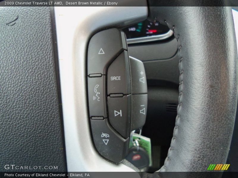 Desert Brown Metallic / Ebony 2009 Chevrolet Traverse LT AWD