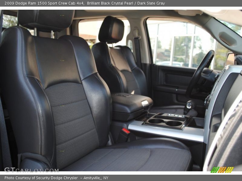 Brilliant Black Crystal Pearl / Dark Slate Gray 2009 Dodge Ram 1500 Sport Crew Cab 4x4