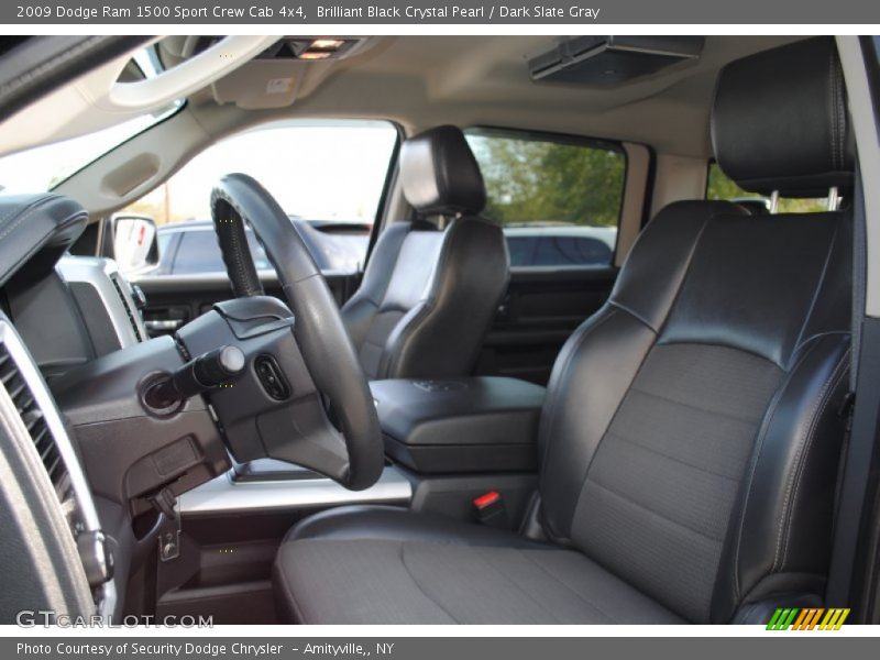 Brilliant Black Crystal Pearl / Dark Slate Gray 2009 Dodge Ram 1500 Sport Crew Cab 4x4