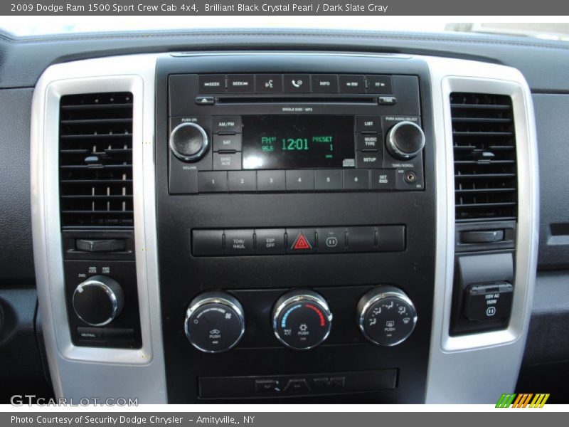 Brilliant Black Crystal Pearl / Dark Slate Gray 2009 Dodge Ram 1500 Sport Crew Cab 4x4
