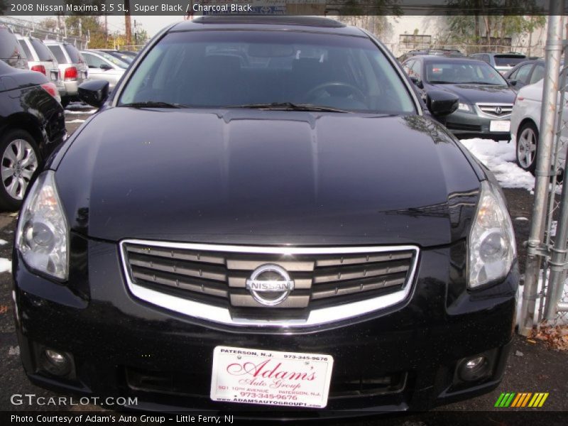 Super Black / Charcoal Black 2008 Nissan Maxima 3.5 SL
