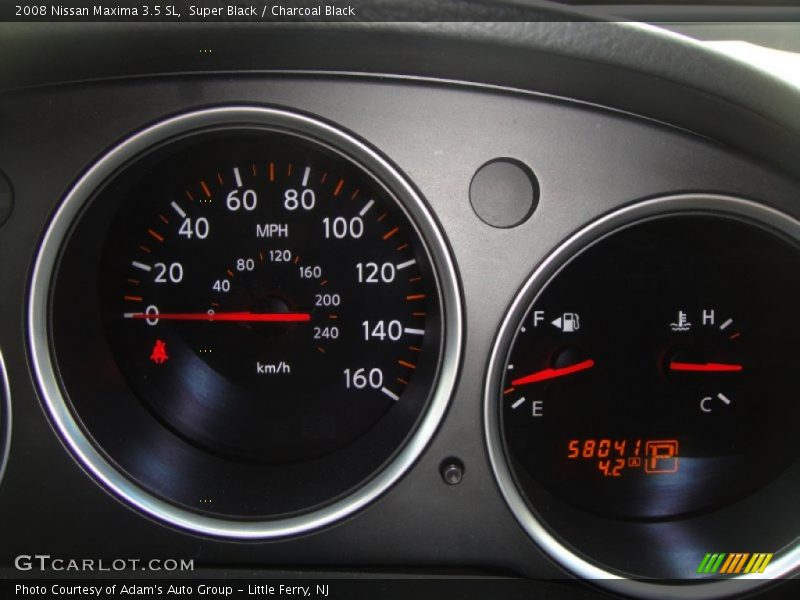 Super Black / Charcoal Black 2008 Nissan Maxima 3.5 SL