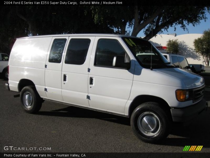 Oxford White / Medium Flint 2004 Ford E Series Van E350 Super Duty Cargo