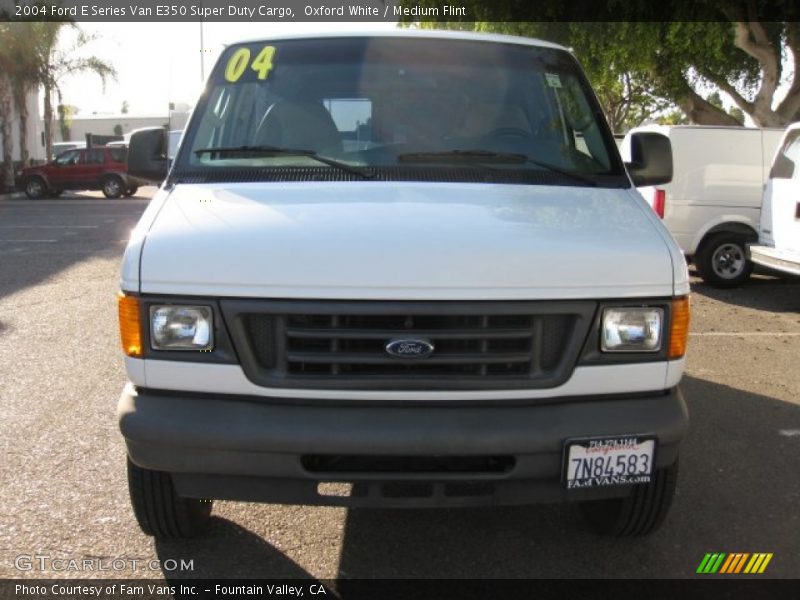 Oxford White / Medium Flint 2004 Ford E Series Van E350 Super Duty Cargo