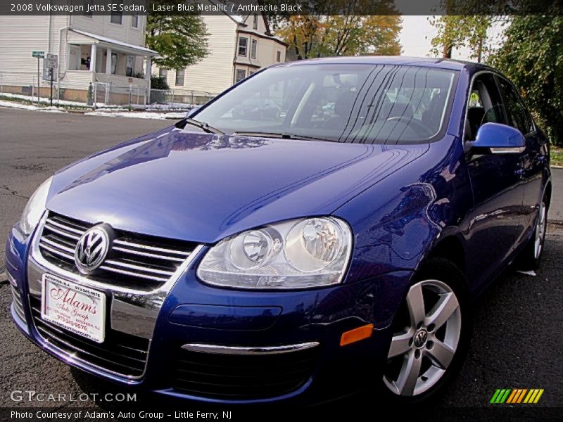 Laser Blue Metallic / Anthracite Black 2008 Volkswagen Jetta SE Sedan