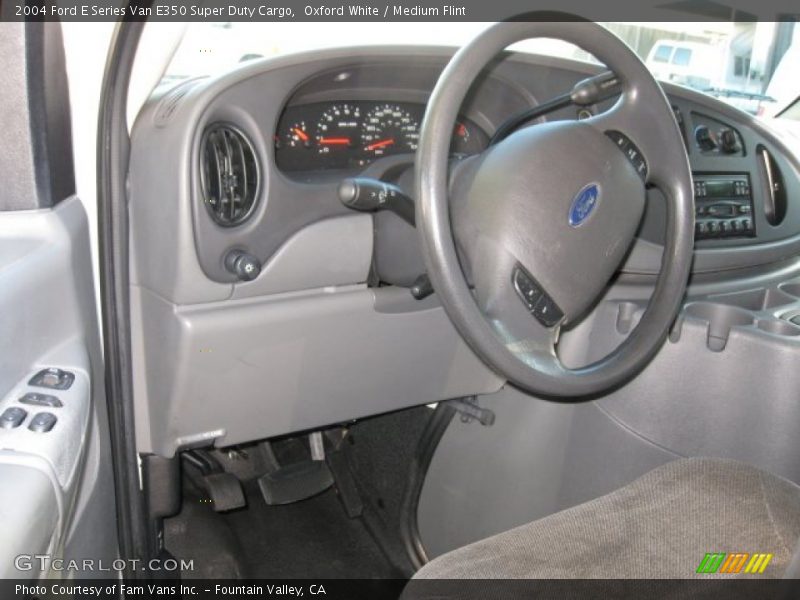 Oxford White / Medium Flint 2004 Ford E Series Van E350 Super Duty Cargo