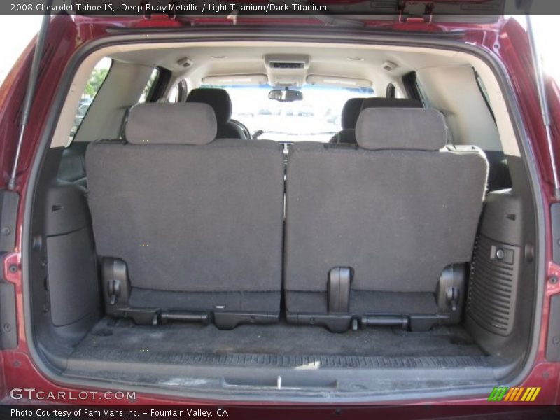 Deep Ruby Metallic / Light Titanium/Dark Titanium 2008 Chevrolet Tahoe LS