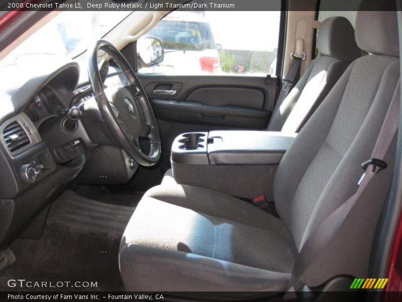 Deep Ruby Metallic / Light Titanium/Dark Titanium 2008 Chevrolet Tahoe LS