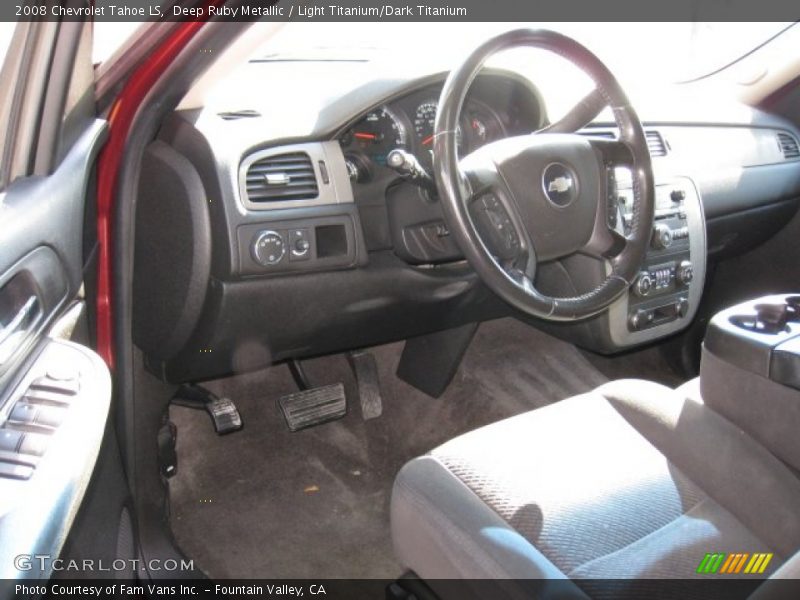 Deep Ruby Metallic / Light Titanium/Dark Titanium 2008 Chevrolet Tahoe LS