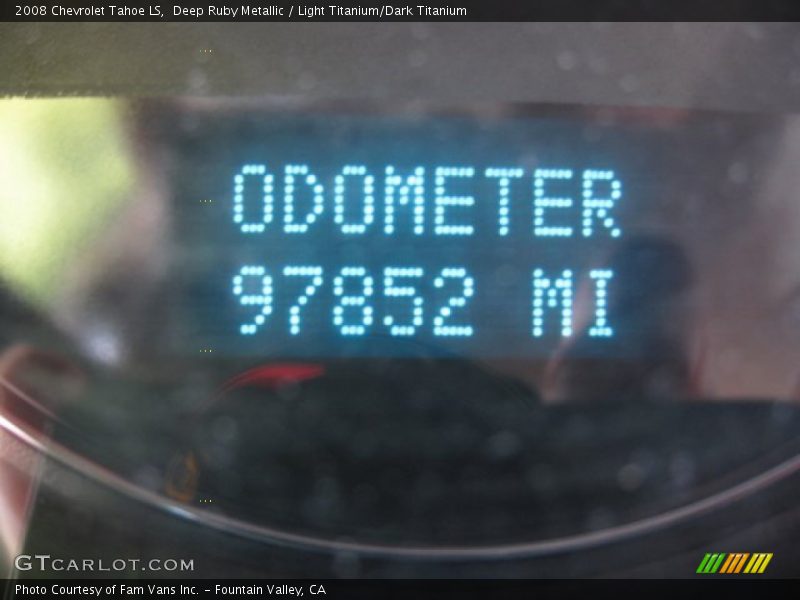 Deep Ruby Metallic / Light Titanium/Dark Titanium 2008 Chevrolet Tahoe LS