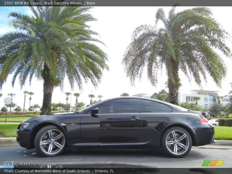 Black Sapphire Metallic / Black 2007 BMW M6 Coupe