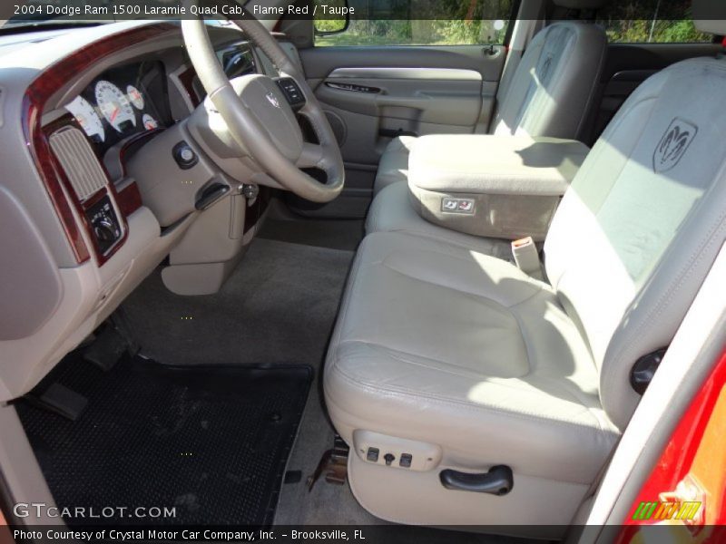 Flame Red / Taupe 2004 Dodge Ram 1500 Laramie Quad Cab