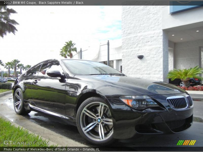 Black Sapphire Metallic / Black 2007 BMW M6 Coupe