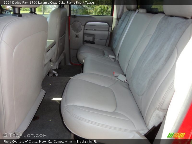 Flame Red / Taupe 2004 Dodge Ram 1500 Laramie Quad Cab