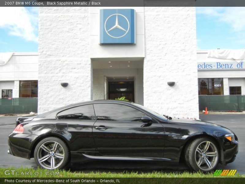 Black Sapphire Metallic / Black 2007 BMW M6 Coupe