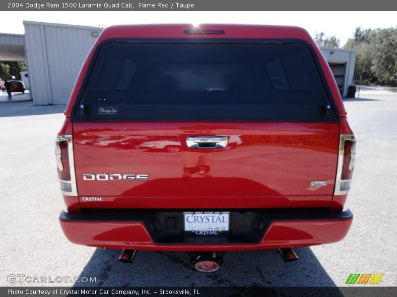 Flame Red / Taupe 2004 Dodge Ram 1500 Laramie Quad Cab