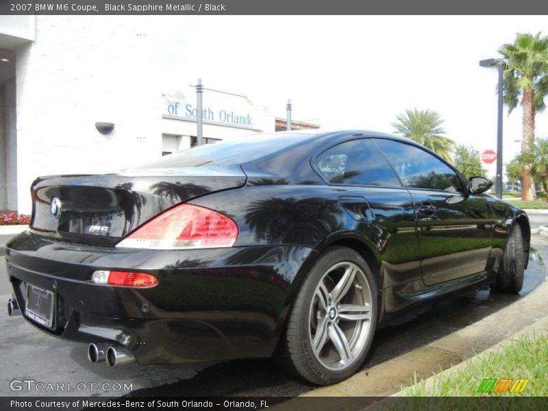 Black Sapphire Metallic / Black 2007 BMW M6 Coupe