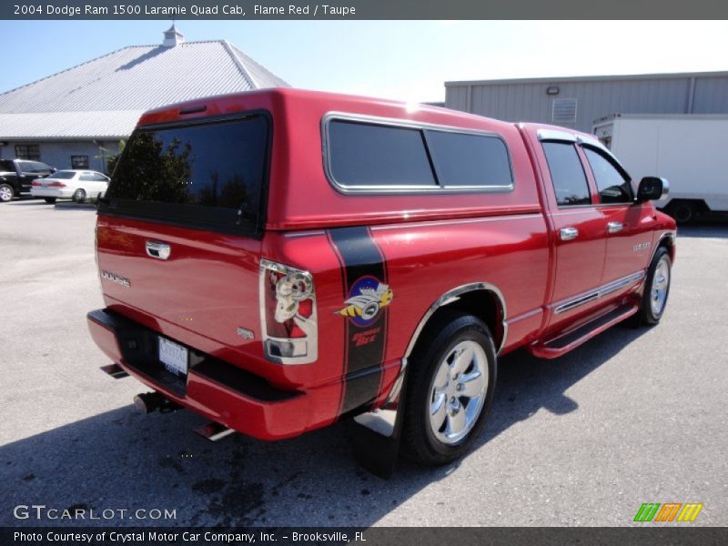 Flame Red / Taupe 2004 Dodge Ram 1500 Laramie Quad Cab