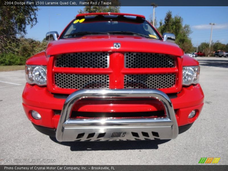 Flame Red / Taupe 2004 Dodge Ram 1500 Laramie Quad Cab