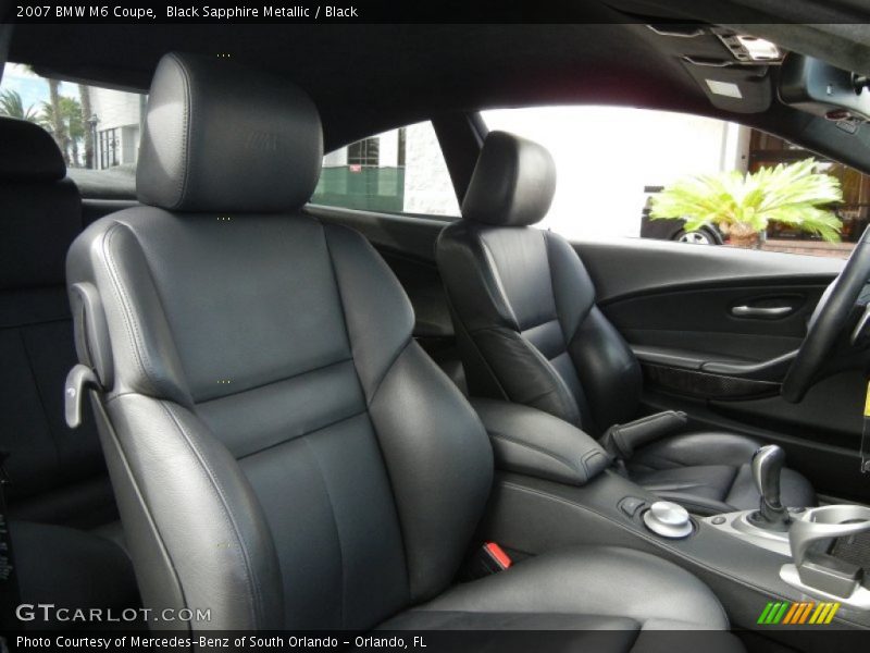 Black Sapphire Metallic / Black 2007 BMW M6 Coupe