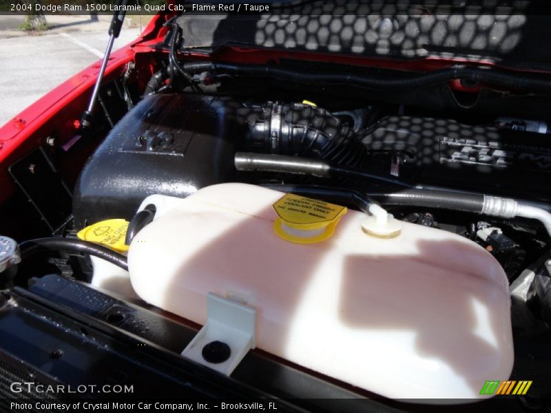 Flame Red / Taupe 2004 Dodge Ram 1500 Laramie Quad Cab