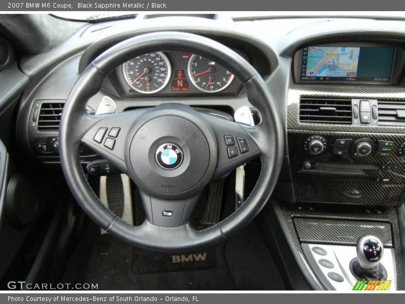 Black Sapphire Metallic / Black 2007 BMW M6 Coupe
