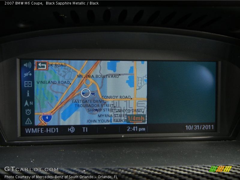 Navigation of 2007 M6 Coupe