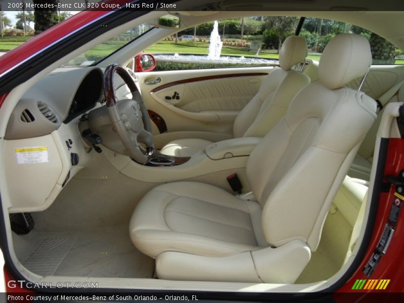 Mars Red / Stone 2005 Mercedes-Benz CLK 320 Coupe